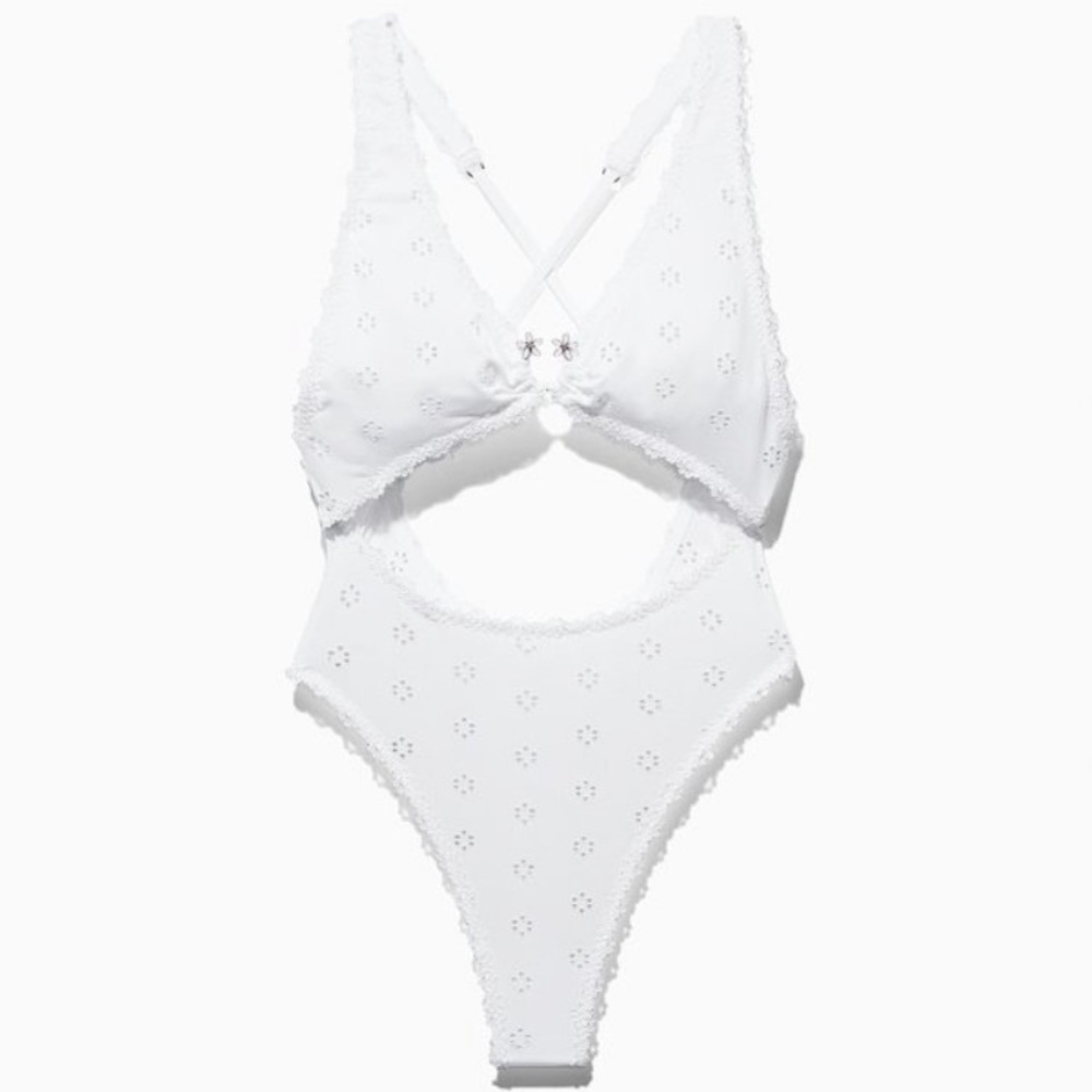 Bombshell Broderie Lace Teddy